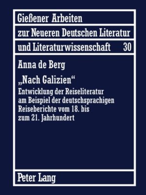 cover image of «Nach Galizien»